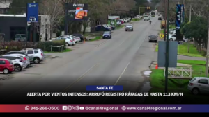 ALERTA POR VIENTOS INTENSOS EN SANTA FE: ARRUFÓ REGISTRÓ RÁFAGAS DE HASTA 113 KM/H Y ADVIERTEN PELIGROS EN RUTAS
