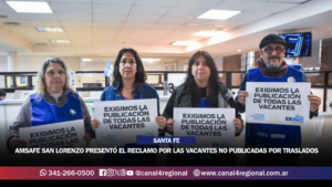 AMSAFE EXIGE LA PUBLICACIÓN DE CARGOS VACANTES Y MANTIENE LOS RECLAMOS PARITARIOS