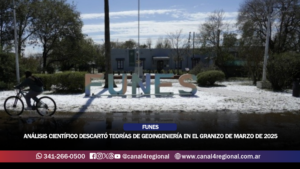 FUNES: ANÁLISIS CIENTÍFICO DESCARTÓ TEORÍAS DE GEOINGENIERÍA EN EL GRANIZO DE MARZO DE 2025 Y ATRIBUYÓ LOS COMPONENTES A LA CONTAMINACIÓN AMBIENTAL