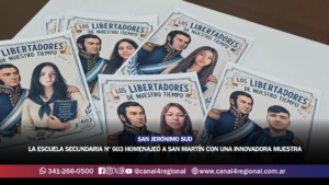 EDUCACIÓN Y MEMORIA: LA ESCUELA SECUNDARIA Nº 603 HOMENAJEÓ A SAN MARTÍN CON UNA INNOVADORA MUESTRA INTERDISCIPLINARIA