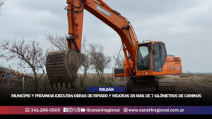 ROLDÁN: JUNTO A LA PROVINCIA, EJECUTAN OBRAS DE RIPIADO Y MEJORAS EN MÁS DE 7 KILÓMETROS DE CAMINOS RURALES