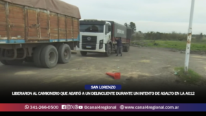 SAN LORENZO: LIBERARON AL CAMIONERO QUE ABATIÓ A UN DELINCUENTE DURANTE UN INTENTO DE ASALTO EN LA A012
