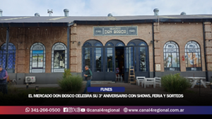FUNES: EL MERCADO DON BOSCO CELEBRA SU 3º ANIVERSARIO CON SHOWS, FERIA, SORTEOS Y EL CIERRE DE LA BANDA MÁGICA