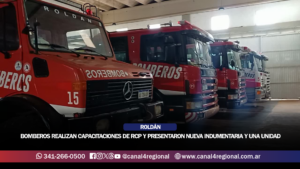 ROLDÁN: BOMBEROS VOLUNTARIOS REALIZAN CAPACITACIONES GRATUITAS DE RCP Y PRESENTARON NUEVA INDUMENTARIA Y UN MÓVIL DE LOGÍSTICA