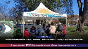 AMSAFE IRIONDO AVANZA CON SU CARAVANA DEPARTAMENTAL Y JUNTA DE FIRMAS CONTRA LA REFORMA PREVISIONAL