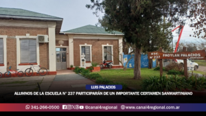 ALUMNOS DE LA ESCUELA N° 237 PARTICIPARÁN DE UN IMPORTANTE CERTAMEN SANMARTINIANO