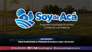 LUIS PALACIOS: NUEVA CONVOCATORIA AL PROGRAMA «SOY DE ACÁ»