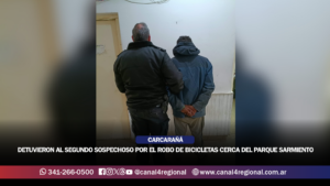 CARCARAÑÁ: DETUVIERON AL SEGUNDO SOSPECHOSO INVESTIGADO POR EL ROBO DE BICICLETAS TRAS SER INTERCEPTADO CERCA DEL PARQUE SARMIENTO