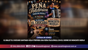 CAÑADA DE GÓMEZ: EL BALLET EL CHÚCARO PREPARA UNA GRAN PEÑA FOLCLÓRICA CON EL CIERRE DE MONCHITO MERLO