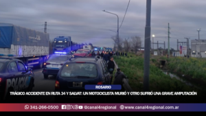 TRÁGICO ACCIDENTE EN RUTA 34 Y SALVAT: UN MOTOCICLISTA MURIÓ Y OTRO SUFRIÓ UNA GRAVE AMPUTACIÓN