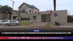 ROLDÁN: EL CENTRO COSMOPOLITA CONVOCÓ A ASAMBLEA EXTRAORDINARIA PARA EVALUAR SER CENTRO DE EVACUACIÓN ANTE «EL NIÑO»