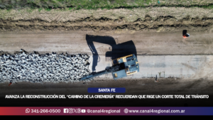 AVANZA LA RECONSTRUCCIÓN DEL “CAMINO DE LA CREMERÍA” Y RECUERDAN QUE RIGE UN CORTE TOTAL DE TRÁNSITO