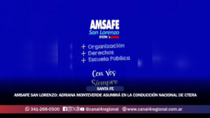 AMSAFE SAN LORENZO: ADRIANA MONTEVERDE ASUMIRÁ EN LA CONDUCCIÓN NACIONAL DE CTERA Y CONVOCÓ A MARCHAR CONTRA LA REFORMA PREVISIONAL
