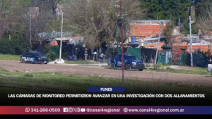 FUNES: LAS CÁMARAS DE LA CENTRAL DE MONITOREO PERMITIERON AVANZAR EN UNA INVESTIGACIÓN CON DOS ALLANAMIENTOS