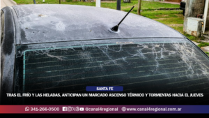 PRONÓSTICO SEMANAL EN SANTA FE: TRAS EL FRÍO Y LAS HELADAS, ANTICIPAN UN MARCADO ASCENSO TÉRMICO Y TORMENTAS HACIA EL JUEVES