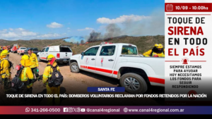 TOQUE DE SIRENA EN TODO EL PAÍS: BOMBEROS VOLUNTARIOS RECLAMAN POR FONDOS RETENIDOS POR LA NACIÓN