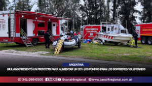 GIULIANO PRESENTÓ UN PROYECTO PARA AUMENTAR UN 20% LOS FONDOS PARA LOS BOMBEROS VOLUNTARIOS DE TODO EL PAÍS