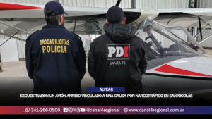 ALVEAR: SECUESTRARON UN AVIÓN ANFIBIO VINCULADO A UNA CAUSA POR NARCOTRÁFICO EN SAN NICOLÁS