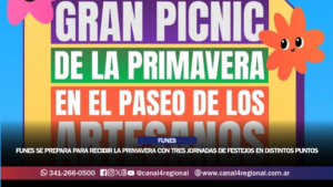 FUNES SE PREPARA PARA RECIBIR LA PRIMAVERA CON TRES JORNADAS DE FESTEJOS EN DISTINTOS PUNTOS DE LA CIUDAD