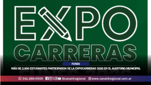 FUNES: MÁS DE 2.000 ESTUDIANTES PARTICIPARON DE LA EXPOCARRERAS 2026 EN EL AUDITORIO MUNICIPAL