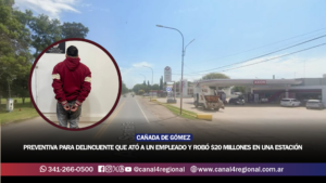 CAÑADA DE GÓMEZ: PRISIÓN PREVENTIVA PARA UNO DE LOS DELINCUENTES QUE ATÓ A UN EMPLEADO Y ROBÓ $20 MILLONES EN UNA ESTACIÓN DE SERVICIO