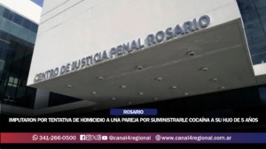 ROSARIO: IMPUTARON POR TENTATIVA DE HOMICIDIO A UNA PAREJA POR SUMINISTRARLE COCAÍNA A SU HIJO DE 5 AÑOS