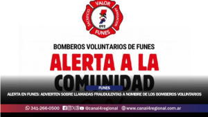 ALERTA EN FUNES: ADVIERTEN SOBRE LLAMADAS FRAUDULENTAS A NOMBRE DE LOS BOMBEROS VOLUNTARIOS