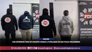 ROLDÁN: DOS DETENIDOS TRAS UN VIOLENTO ATAQUE A PUÑALADAS EN UNA PLAZA ROLDANENSE