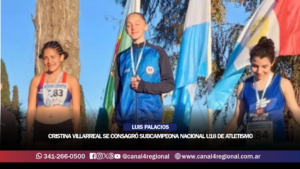 ORGULLO PARA LUIS PALACIOS: CRISTINA VILLARREAL SE CONSAGRÓ SUBCAMPEONA NACIONAL U18 DE ATLETISMO