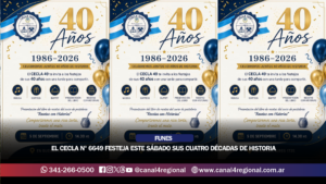 EL CECLA FUNENSE N° 6649 FESTEJA SUS CUATRO DÉCADAS DE HISTORIA