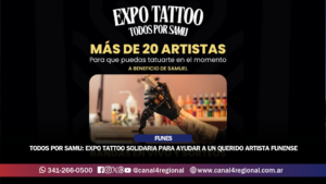 TODOS POR SAMU: EXPO TATTOO SOLIDARIA PARA AYUDAR A UN QUERIDO ARTISTA FUNENSE