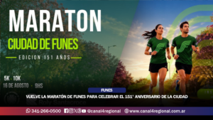 VUELVE LA MARATÓN DE FUNES PARA CELEBRAR EL 151° ANIVERSARIO DE LA CIUDAD