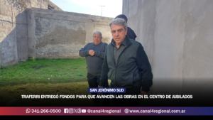 TRAFERRI ENTREGÓ FONDOS PARA QUE AVANCEN LAS OBRAS EN EL CENTRO DE JUBILADOS SANJERONIMENSE