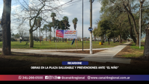RICARDONE: OBRAS EN LA PLAZA SALUDABLE Y PREVENCIONES ANTE “EL NIÑO”