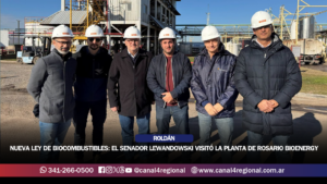 NUEVA LEY DE BIOCOMBUSTIBLES: EL SENADOR LEWANDOWSKI VISITÓ LA PLANTA DE ROSARIO BIOENERGY
