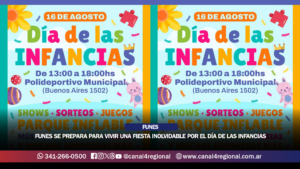FUNES SE PREPARA PARA VIVIR UNA FIESTA INOLVIDABLE POR EL DÍA DE LAS INFANCIAS