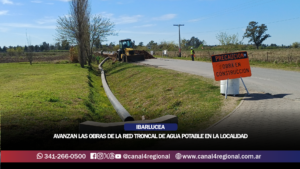 IBARLUCEA: AVANZAN LAS OBRAS DE LA RED TRONCAL DE AGUA POTABLE