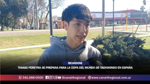 THIAGO PEREYRA SE PREPARA PARA LA COPA DEL MUNDO DE TAEKWONDO EN ESPAÑA