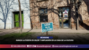 RICARDONE: AVANZA LA PUESTA EN VALOR Y AMPLIACIÓN EN LA CASA DE LA CULTURA